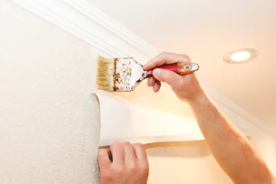 Pose de papier peint à la Croix-aux-Bois — revêtements muraux et toiles de verre